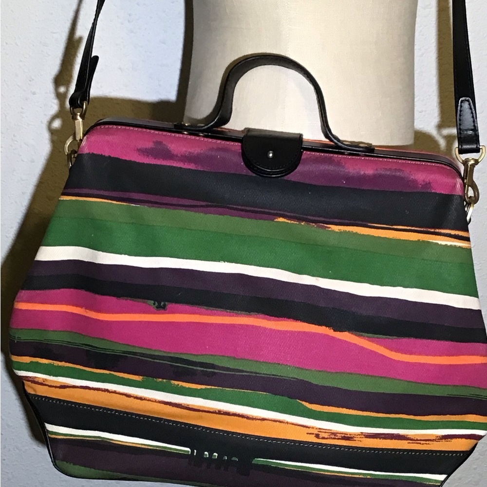 Kate Spade Saturday Sunset Stripe Bowler Satchel bag - Picture 4 of 9